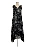 Grace Elements 100% Polyester Paisley Black Cocktail Dress Size M - photo 1