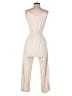 Monteau Solid Ivory Jumpsuit Size S - photo 2