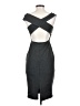Talula Solid Gray Cocktail Dress Size S - photo 2