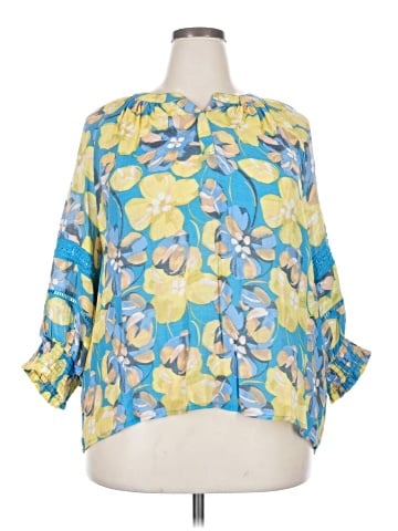 Hope & Harlow 3/4 Sleeve Blouse (view 1)