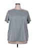 Shein Curve Solid Gray Short Sleeve T-Shirt Size 2X - photo 1