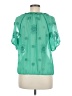 Leifnotes Green Short Sleeve Blouse Size 6 - photo 2