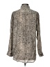 CAbi Paisley Silver Long Sleeve Button-Down Shirt Size S - photo 2