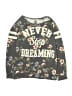 Beautees Gray Long Sleeve Top Size 10 - 12 - photo 1