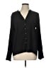 ICE 100% Polyester Black Long Sleeve Blouse Size L - photo 1