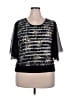 Lavish Black Short Sleeve Top Size XXL (estimated) - photo 1