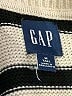 Gap 100% Cotton Stripes Ivory Pullover Sweater Size M - photo 7