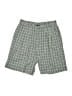 la mode collection Plaid Green Shorts Size 10 - photo 1