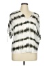 grey & gray 100% Viscose Tie-dye Silver Short Sleeve Blouse Size XL - photo 1