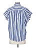 Madewell 100% Cotton Stripes Blue Short Sleeve Blouse Size XXS - photo 2