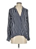 Zara TRF Stripes Blue Long Sleeve Blouse Size XS - photo 1