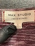 Max Studio Chevron-herringbone Burgundy Casual Dress Size L - photo 7