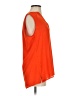 Chaus 100% Polyester Orange Sleeveless Blouse Size S - photo 4