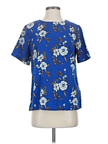 Pieces Short Sleeve Blouse (view 1)
