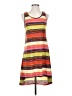 Feathers Stripes Orange Casual Dress Size S - photo 1