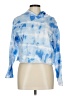 Unbranded 100% Polyester Tie-dye Blue Poncho Size L - photo 1