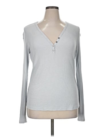 Three Dots Long Sleeve Henley (view 1)