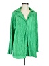 Unbranded 100% Polyester Green Long Sleeve Blouse Size M - photo 1