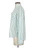 Express Stripes Green Long Sleeve Blouse Size XS - photo 5