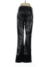 Gap 100% Polyester Metallic Black Casual Pants Size 8L - photo 2