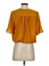Assorted Brands 100% Polyester Yellow Short Sleeve Blouse Size XS - photo 2
