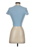 Shein Blue Short Sleeve Turtleneck Size 2 - photo 2