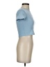 Shein Blue Short Sleeve Turtleneck Size 2 - photo 4