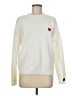 Unbranded Hearts Ivory Pullover Sweater Size M - photo 1
