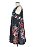 Unbranded Floral Gray Black Casual Dress Size M - photo 5