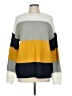 Merokeety 100% Acrylic Color Block Yellow Pullover Sweater Size M - photo 1