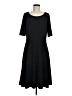 Lands' End Solid Black Casual Dress Size M - photo 1