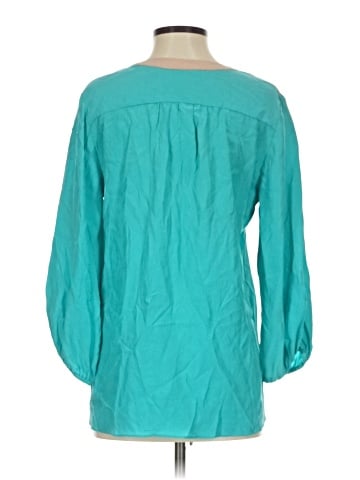 Lux 3/4 Sleeve Silk Top (view 2)