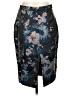 oasis Print Teal Formal Skirt Size 12 - photo 1
