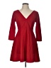 Shein Solid Red Cocktail Dress Size L - photo 1