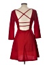 Shein Solid Red Cocktail Dress Size L - photo 2