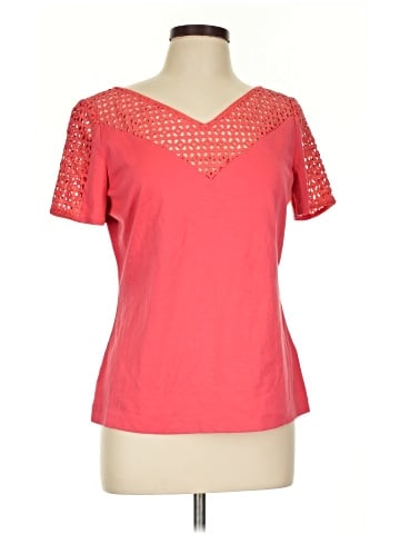 Lafayette 148 New York Short Sleeve Top (view 1)