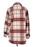 Old Navy Plaid Burgundy Coat Size XS - photo 2