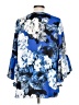C established 1946 100% Polyester Blue 3/4 Sleeve Blouse Size L - photo 2