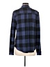 Workshop Republic Clothing Plaid Blue Long Sleeve Blouse Size M - photo 2
