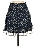 Aqua 100% Polyester Floral Blue Casual Skirt Size XS - photo 1