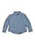 Nordstrom 100% Cotton Checkered-gingham Blue Long Sleeve Button-Down Shirt Size 2 - photo 1