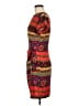 Coco Bianco 100% Polyester Print Red Casual Dress Size 8 - photo 5