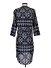 Tacera 100% Polyester Blue Casual Dress Size S - photo 2