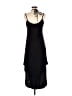 Unbranded 100% Polyester Solid Black Casual Dress Size M - photo 2