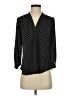 Vince Camuto 100% Polyester Polka Dots Black 3/4 Sleeve Blouse Size XS - photo 1