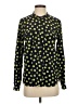 Gap 100% Polyester Polka Dots Green Long Sleeve Blouse Size S - photo 1