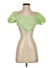 Miss Selfie Green Short Sleeve Blouse Size S - photo 1