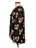 INC International Concepts 100% Polyester Floral Black Long Sleeve Blouse Size L - photo 5