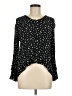 Everleigh 100% Rayon Black Long Sleeve Blouse Size M - photo 1