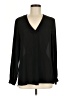 Rose + Olive 100% Polyester Black Long Sleeve Blouse Size M - photo 1